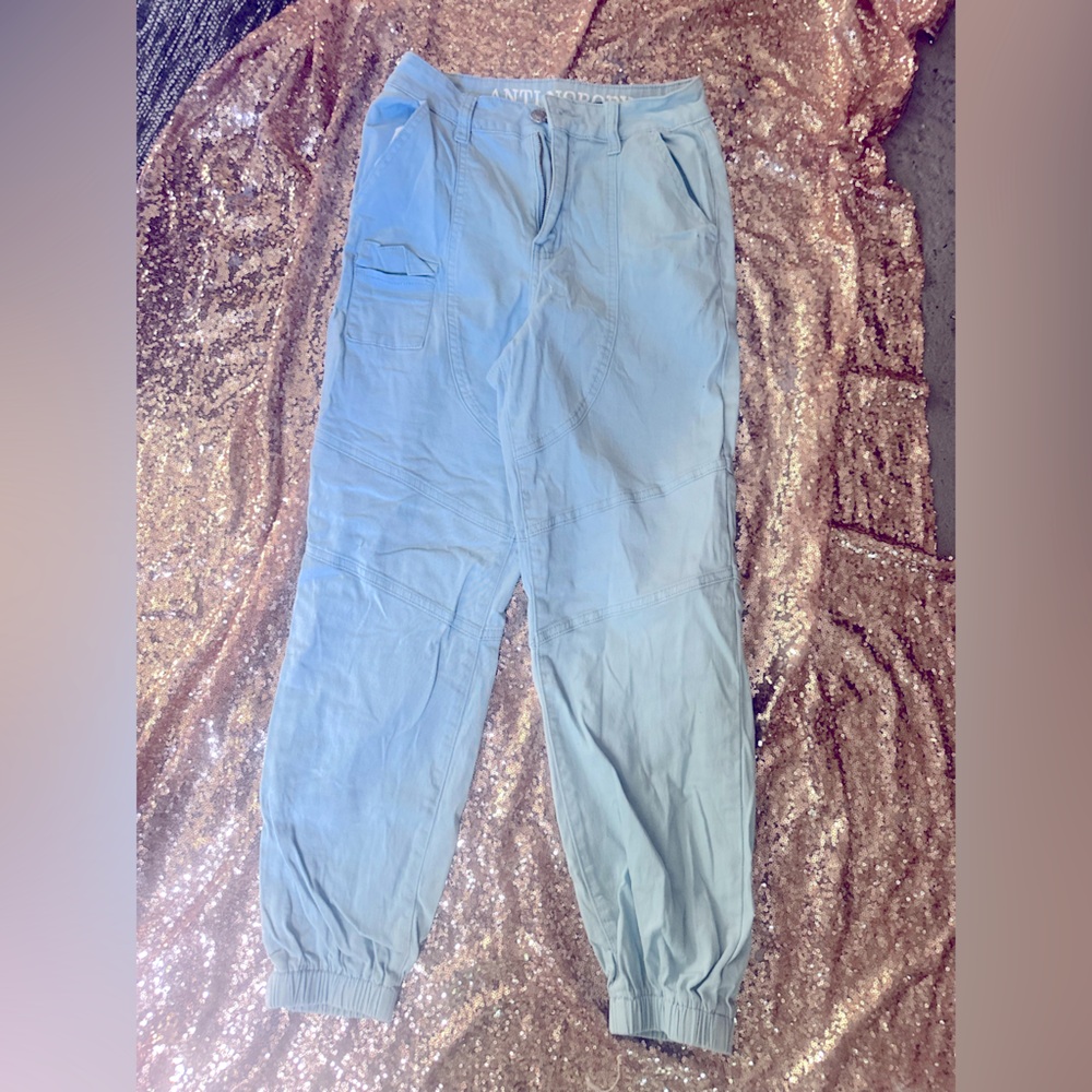 Juniors Light Blue Jogger Pants nwot